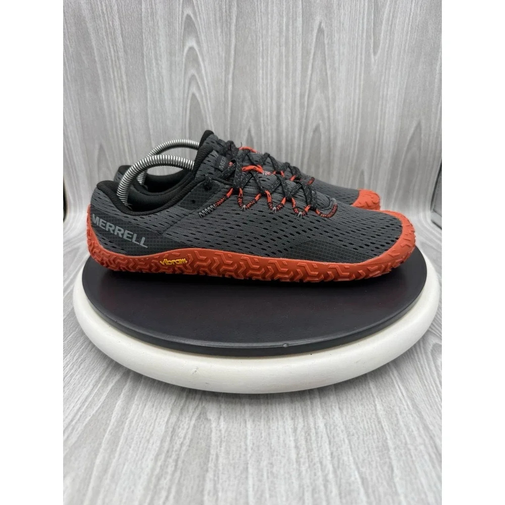 Merrell Vapor Glove 6 Barefoot Mens Size 9.5 Granite Tangerine Shoes J067667 NEW